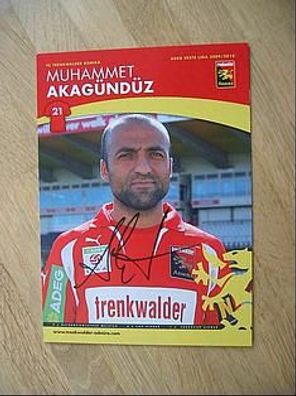 FC Trenkwalder Admira Saison 09/10 Muhammet Akagündüz - handsigniertes Autogramm!!!