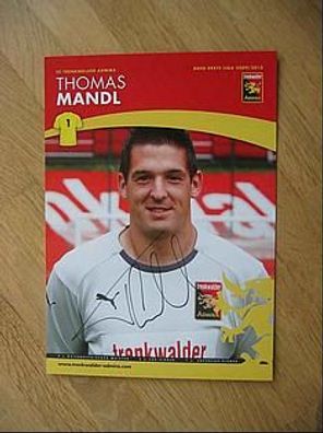 FC Trenkwalder Admira Saison 09/10 Thomas Mandl - handsigniertes Autogramm!!!