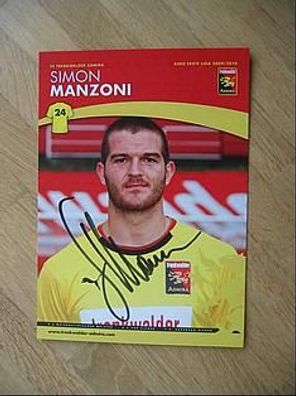 FC Trenkwalder Admira Saison 09/10 Simon Manzoni - handsigniertes Autogramm!!!
