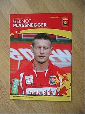 FC Trenkwalder Admira Saison 09/10 Gernot Plassnegger - handsigniertes Autogramm!!!