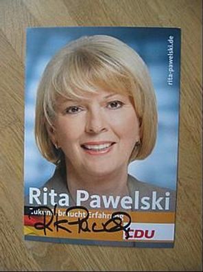 MdB CDU Rita Pawelski - hands. Autogramm!