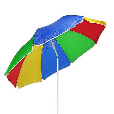 Sonnenschirm rund Schirm Sonnenschutz Regenbogen Knickgelenk Ø180cm inkl. Tasche