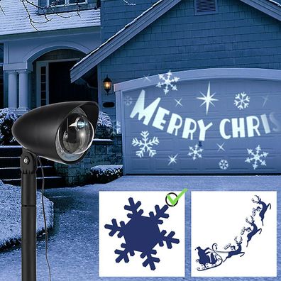 LED-Strahler Weihnachten Motiv "Schneeflocke" Weihnachtsmotiv LED-Spot