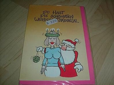 2754/ Weihnachtskarte mit Umschlag-Spruch