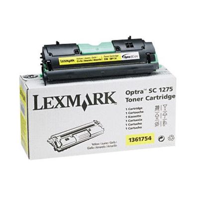 Original Toner Lexmark 1361754 Gelb für SC 1270 / SC 1275 / SC 1275N