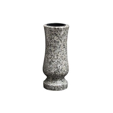 Grabvase Granit Stein Blumenvase modern Granitvase Schlesisch small Ø12cm