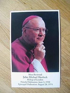 Bischof em. von London, Ontario John Michael Sherlock - Gebetskarte!!!