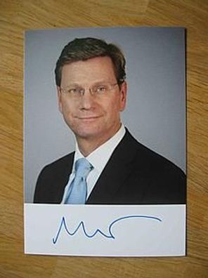 Bundesminister FDP Politiker Dr. Guido Westerwelle - handsigniertes Autogramm!!!