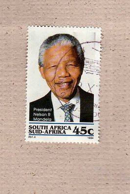 Südafrika - (Präsident Nelson Mandela) gestempelt