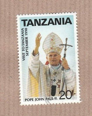 Motiv -Papst Johannes Paul II gestempelt o