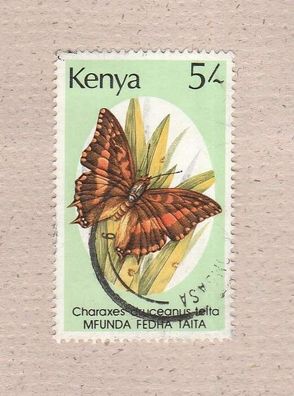 Motiv - Schmetterling - Kenia - (Charaxes druceanus) - gestempelt