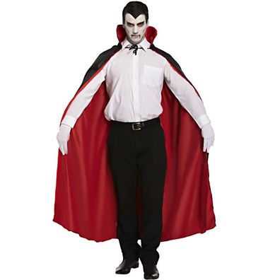 Dracula Wendecape Vampir Cape Rot/ Schwarz Geisterstunde Halloween Fasching