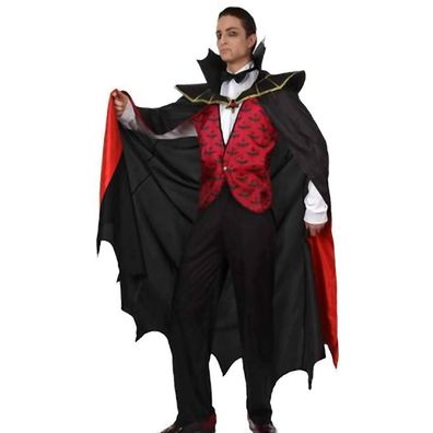 Graf Dracula Kostüm Gr. XL 52/54 Vampir Vampirkostüm 4-teilig Horror Halloween