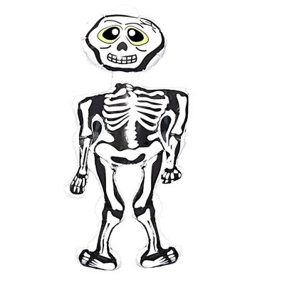 aufblasbares Skelett 0,73 m Skeleton Halloween Fasching Dekoartikel Horror