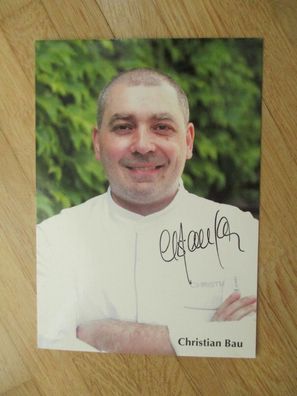 Sternekoch Christian Bau - handsigniertes Autogramm!!!