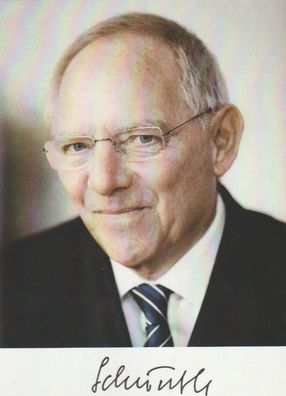 Wolfgang Schäuble Autogramm