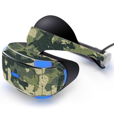Sony PS4 VR Brille Sticker Schutzfolie Aufkleber Camouflage Wood Playstation 4