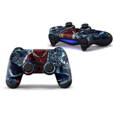 Sony PS4 Controller Skin Spiderman Design 2 Sticker Schutzfolie Playstation 4