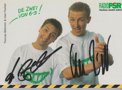 Thomas Böttcher und Uwe Fischer Autogramm Radio PSR