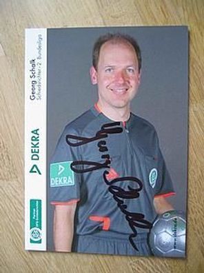 DFB Bundesligaschiedsrichter Georg Schalk - Autogramm!!