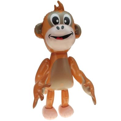 Aufblasbarer lächelnder Affe 50 cm hoch Dschungel Äffchen Tier Zoo Affen Figur