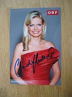 ORF Fernsehmoderatorin Claudia Reiterer - handsigniertes Autogramm!!!