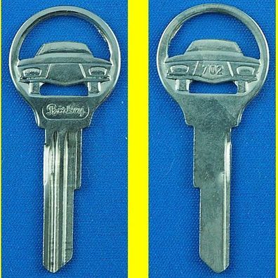 Schlüsselrohling Börkey 702 für AKS + Huf / Auto-Union, Mercedes, VW