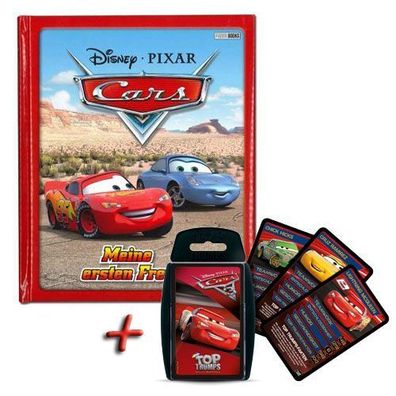 Cars Freundebuch Freundschaftsbuch + Top Trumps Cars Quartettspiel Disney Pixar