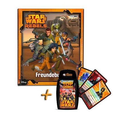 Star Wars Rebels Freundebuch + Top Trumps Quartettspiel Jedi Krieg der Sterne