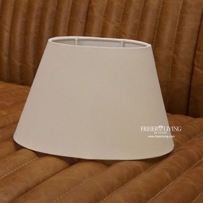 Lampenschirm oval konisch beige crem für Tischleuchten Wandleuchten Stehleuchten