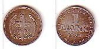 1 Mark Silber Münze Weimarer Republik 1924 A