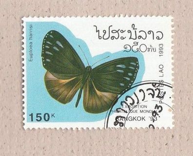 Motiv -Laos Schmetterling - (EuploeaHarrisi) - gestempelt