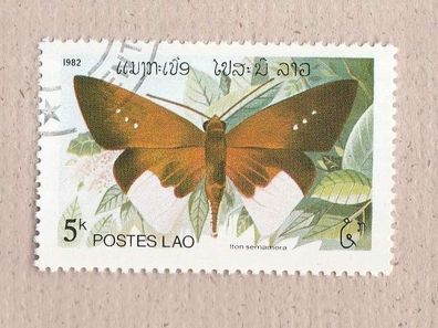 Motiv -Laos - Schmetterling - (Iton Semamora) - gestempelt