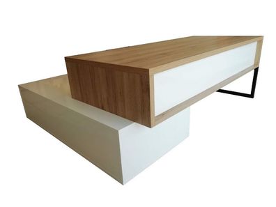 Schreibtisch mit Sideboard und Aktenschrank Chefbüro Winkelschreibtisch Set
