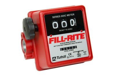 FillRite mechanisches Zählwerk Zähler 807CL für Benzin Diesel Kerosin Heizöl