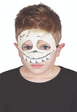 Mottoland Kindermaske - Glittermaske - Fledermaus Totenkopf Vampir - Glitzer