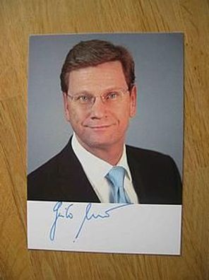 Bundesminister FDP Politiker Guido Westerwelle - Autogramm!!!