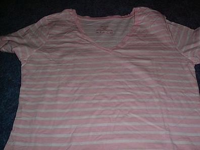 T-Shirt Größe 40/42 gestreift-rosa/ weiß