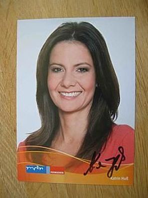 MDR Fernsehmoderatorin Katrin Huß - handsigniertes Autogramm!!!