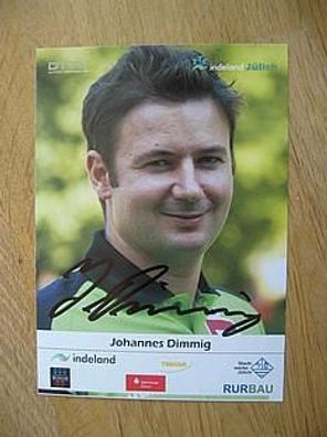 Tischtennis Bundesliga TTC Jülich Johannes Dimmig - handsigniertes Autogramm!!!