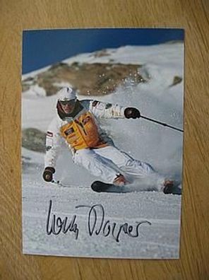 Skirennfahrer, Filmemacher, Designer Willy Bogner - handsigniertes Autogramm!!!