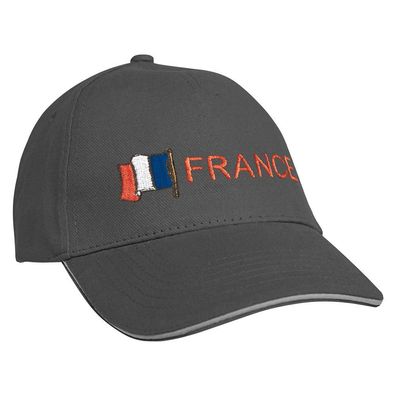 Baseballcap mit Einstickung Fahne Flage Frankreich 69972 in versch. Farben
