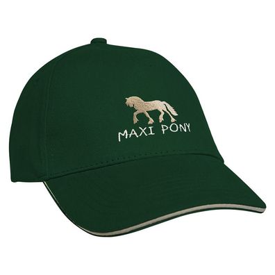 Baseballcap mit Einstickung Maxi Pony - 68226 grün