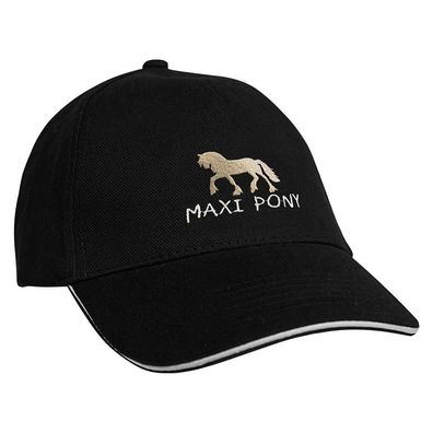 Baseballcap mit Einstickung Maxi Pony - 68226 schwarz