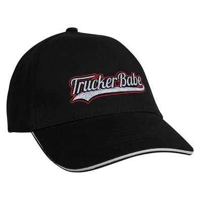 Baseballcap mit Einstickung Trucker Babe 69956 schwarz