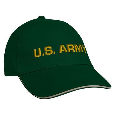 Baseballcap mit Einstickung US Army 68316 grün