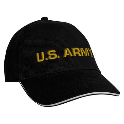 Baseballcap mit Einstickung US Army 68316 schwarz