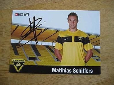 Alemannia Aachen Saison 09/10 Matthias Schiffers - handsigniertes Autogramm!!!