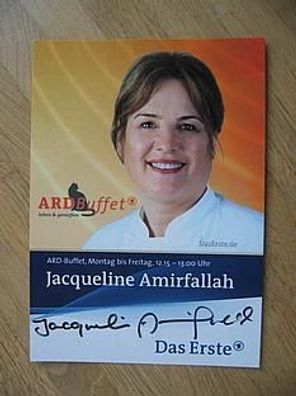 Fernsehköchin Jacqueline Amirfallah - hands. Autogramm!