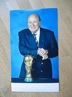 FIFA-Chef Sepp Blatter - Autogrammkarte ohne Unterschrift!!!